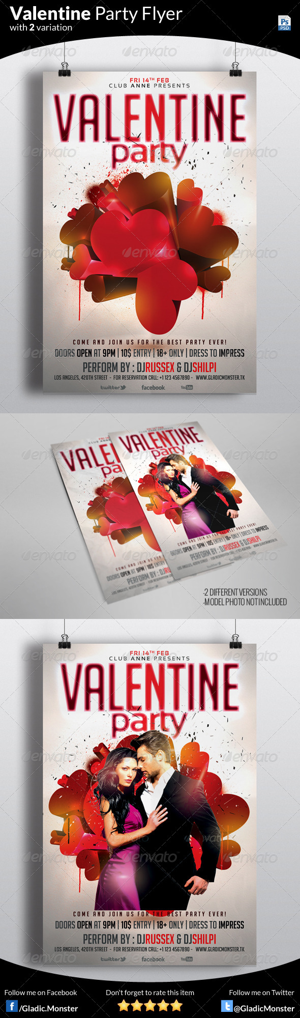 Valentine Party Flyer - Clubs & Parties Events