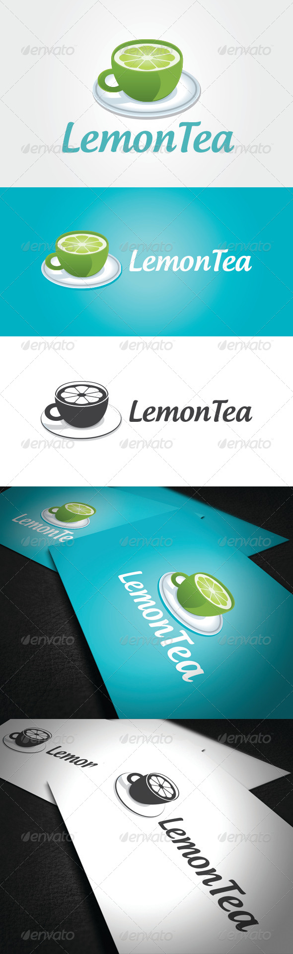 Lemon Tea Logo Template - Vector Abstract