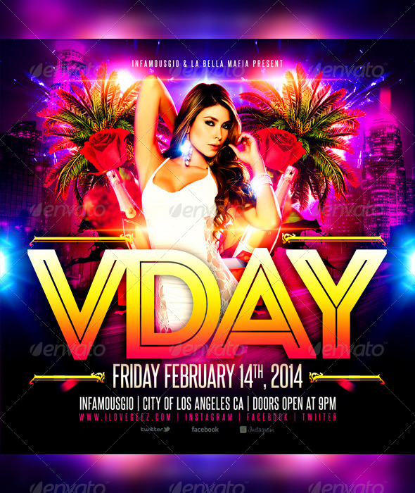 Valentines Day 6 - Flyers Print Templates