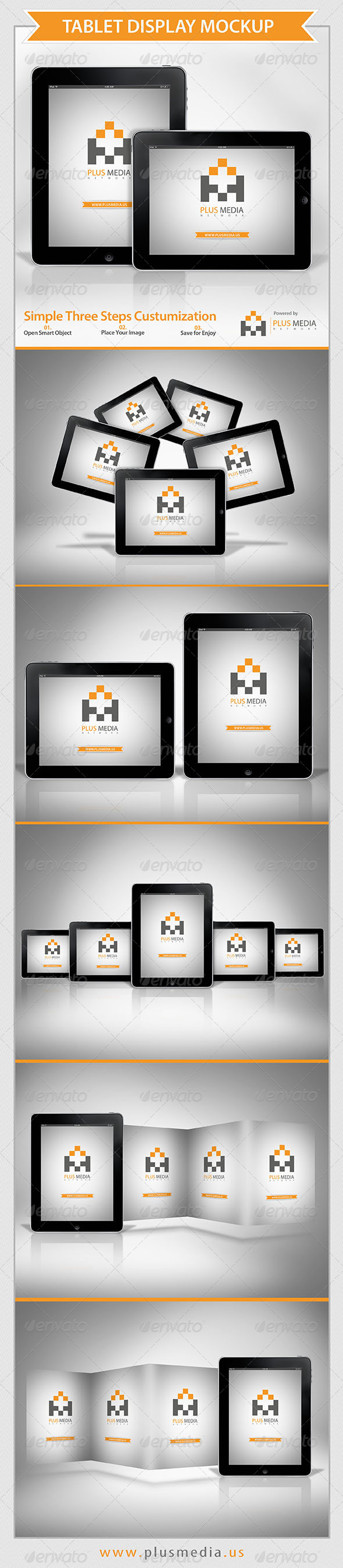 Tablet Display Mockup - Mobile Displays