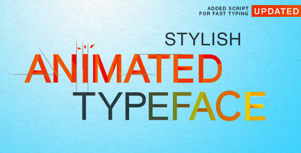 Stylish Animated Typeface - VideoHive 6145345