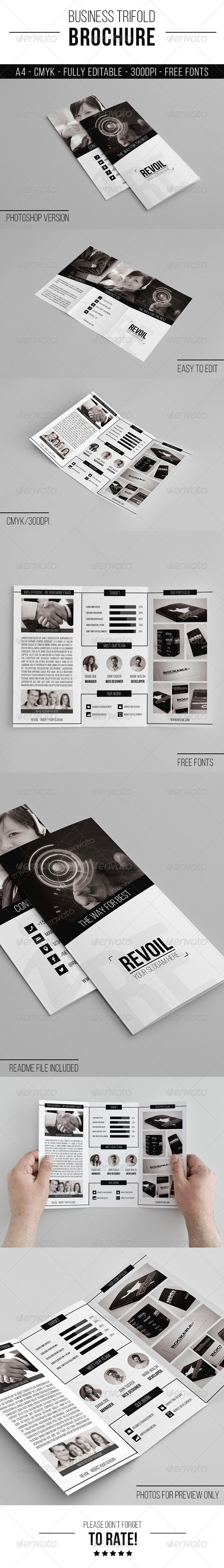 Business Trifold Brochure - Corporate Brochures