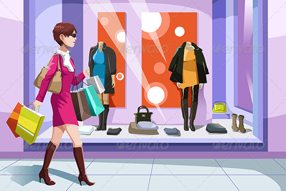 Shopaholic Girl - Commercial / Shopping Conceptual