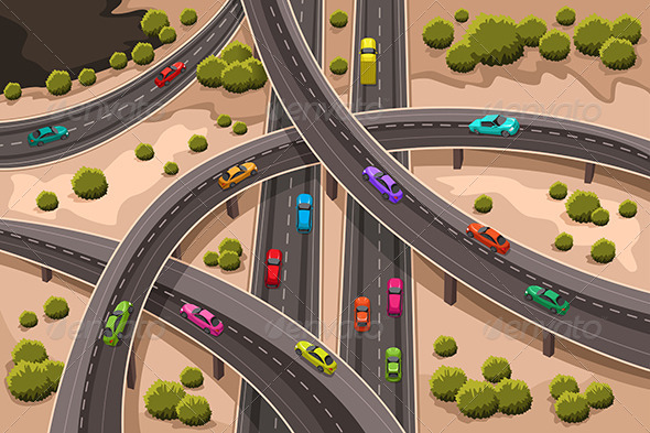 Highway - Objects Vectors