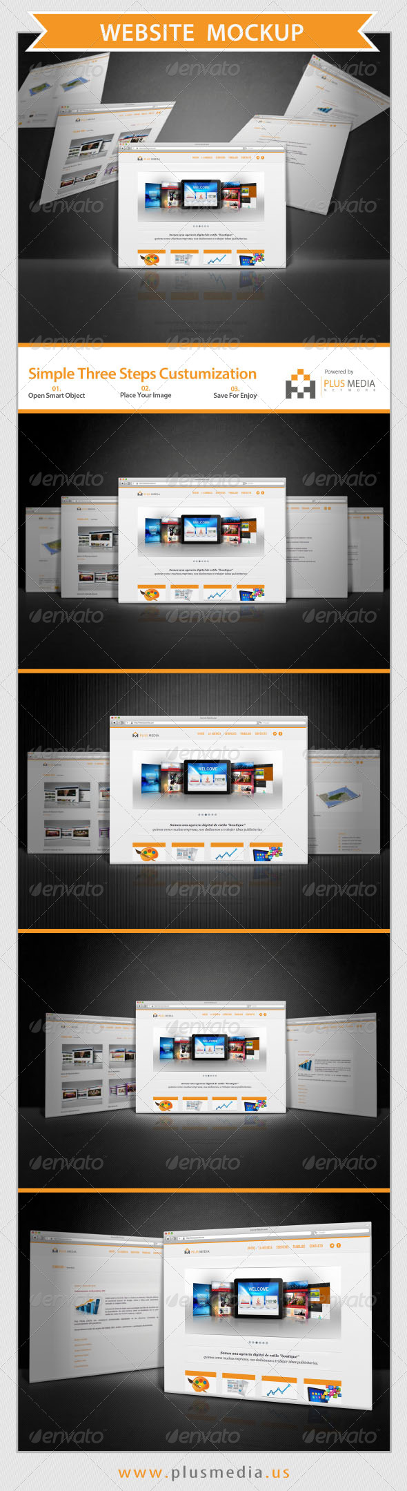 Website Mockup - Product Mock-Ups Graphics