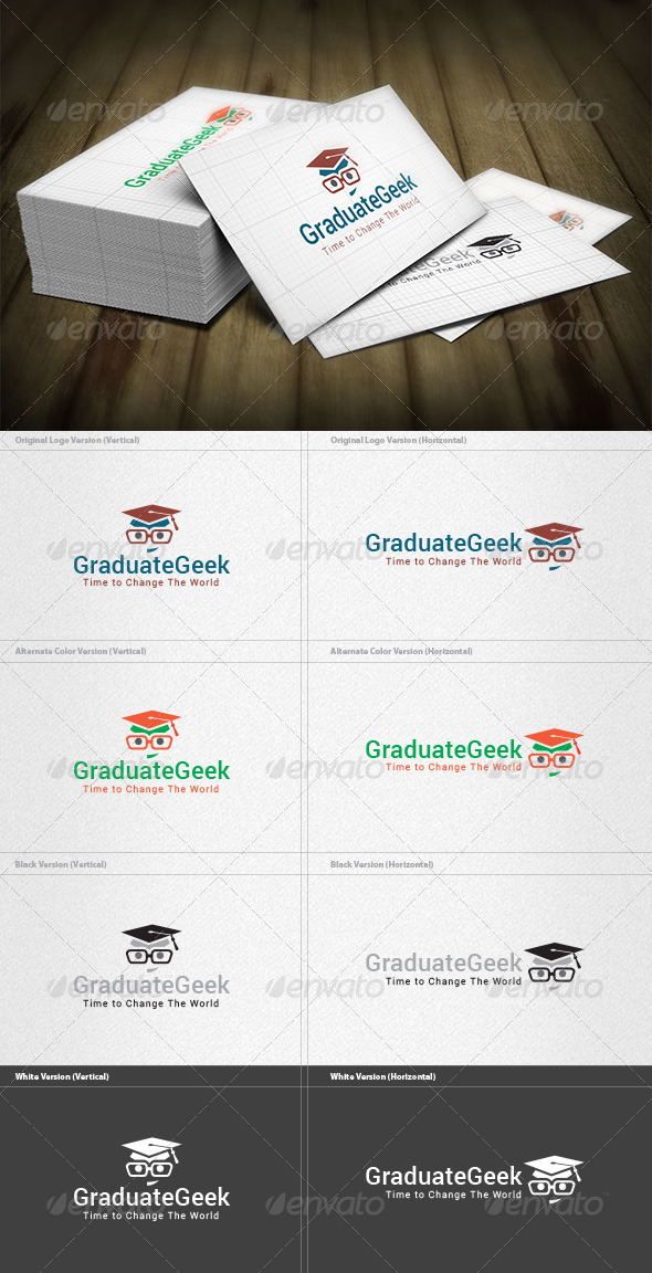 Graduate Geek Logo - Humans Logo Templates