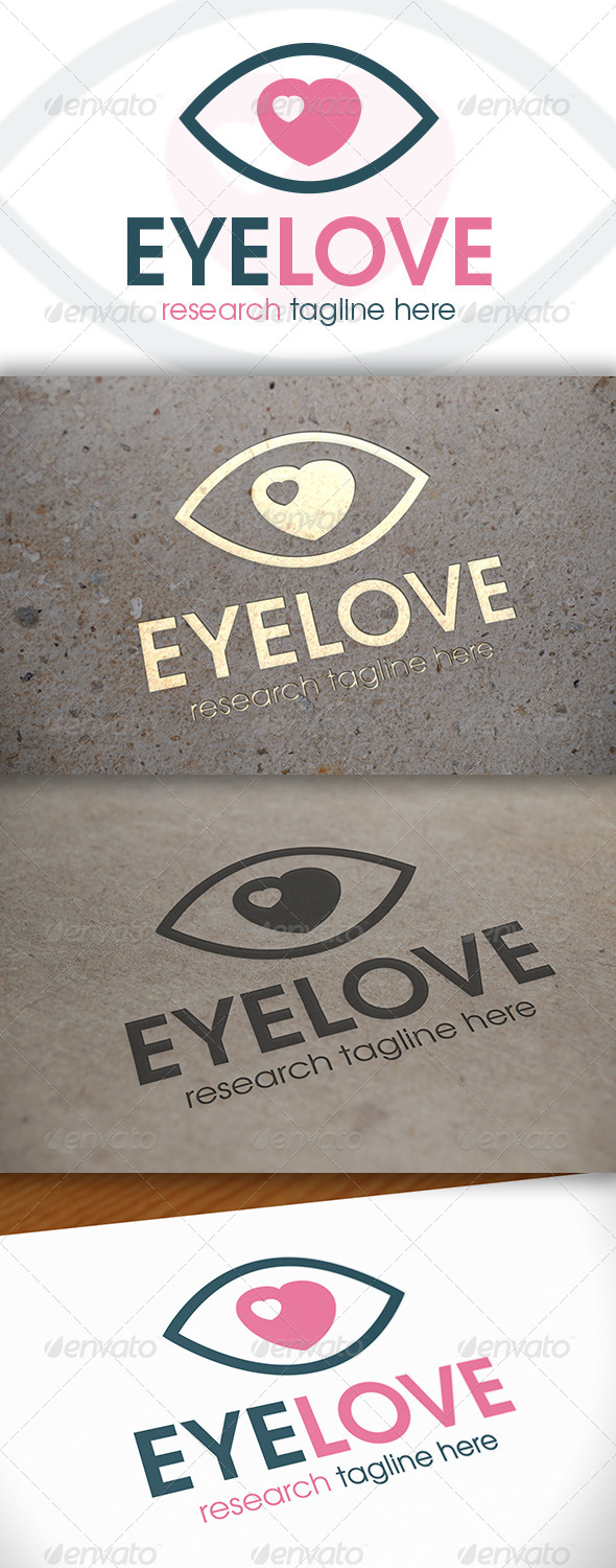 Eye Love Logo - Objects Logo Templates