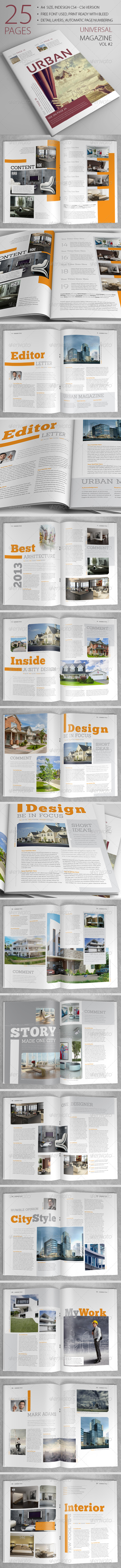 25 Pages Universal Magazine Vol2 - Magazines Print Templates