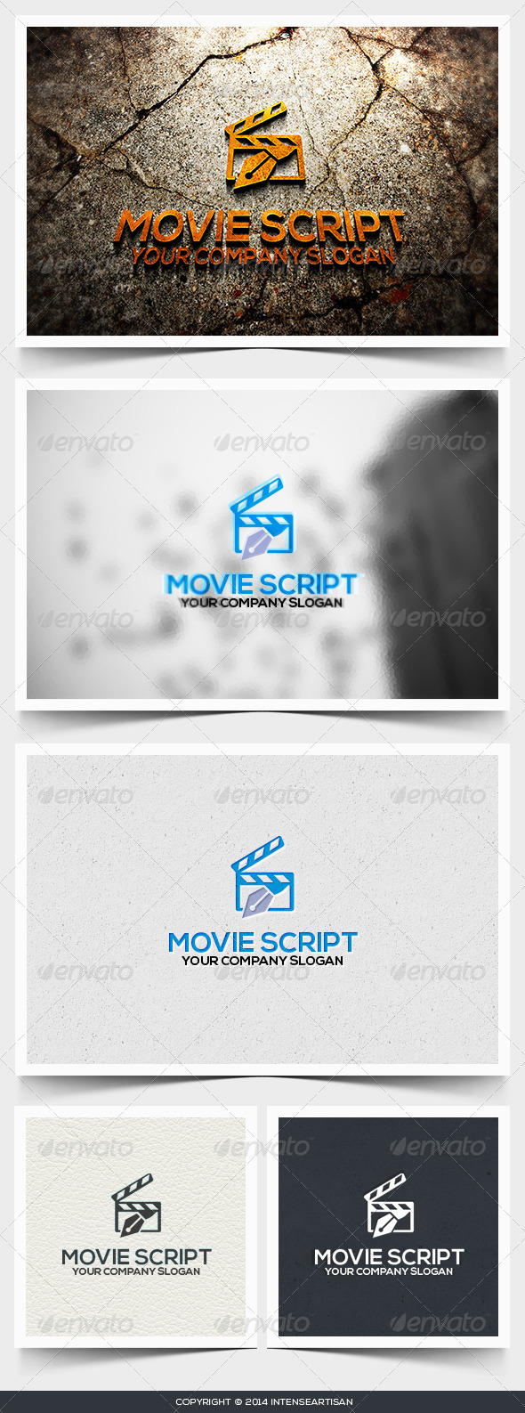 Movie Script Logo Template - Objects Logo Templates