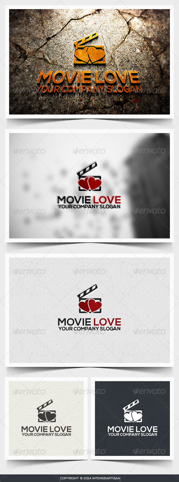 Movie Love Logo Template - Objects Logo Templates
