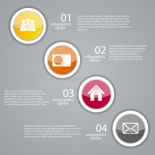 Infographic Business Template Illustration - Web Technology