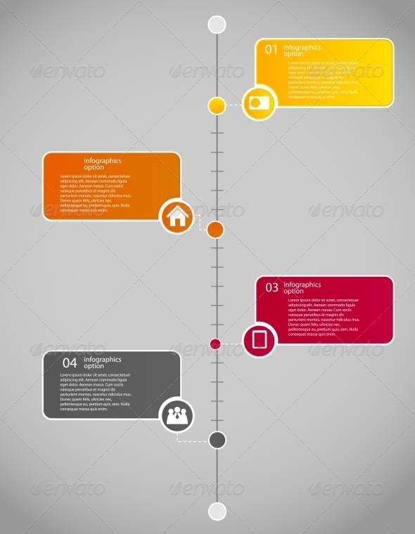 Infographic Business Template Vector Illustration - Web Technology