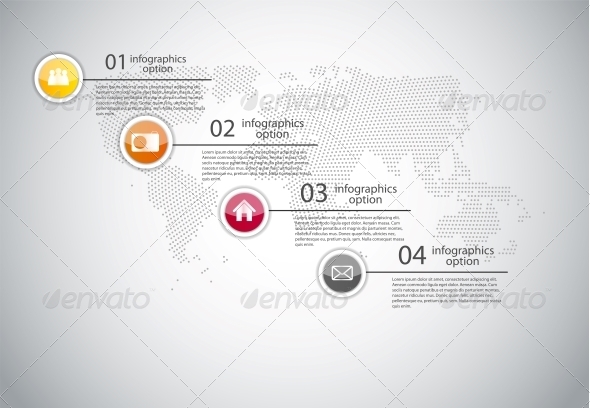 Infographic Business Template Vector Illustration - Web Technology