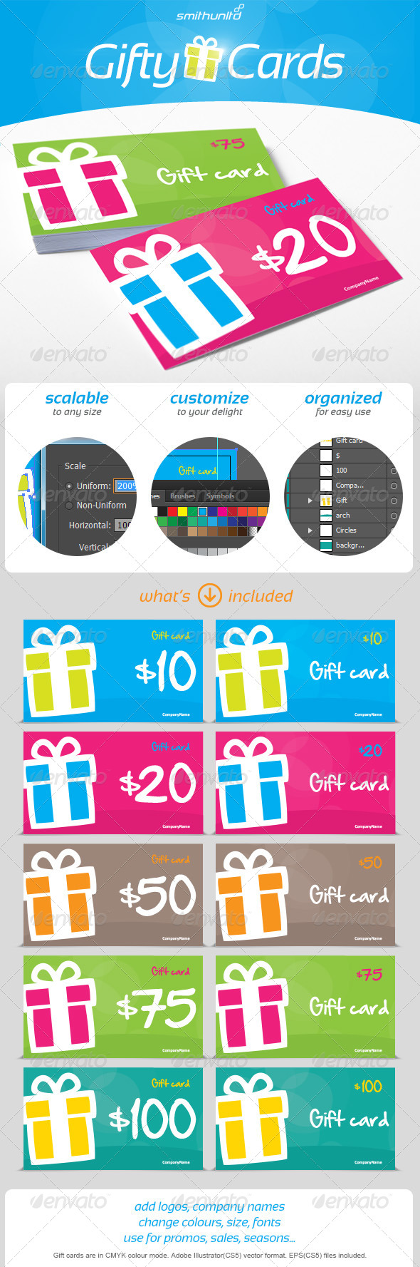 Gifty Cards - Gift card - Cards & Invites Print Templates