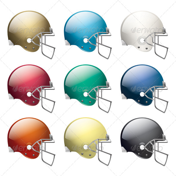 American Football Helmets - Sports/Activity Conceptual