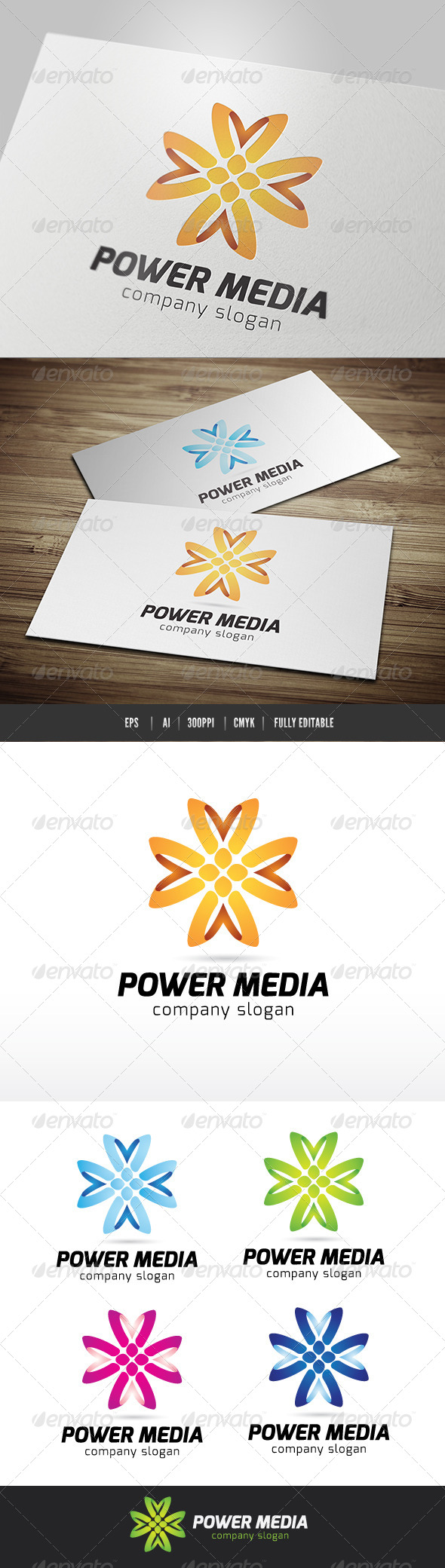 Power Media - Symbols Logo Templates