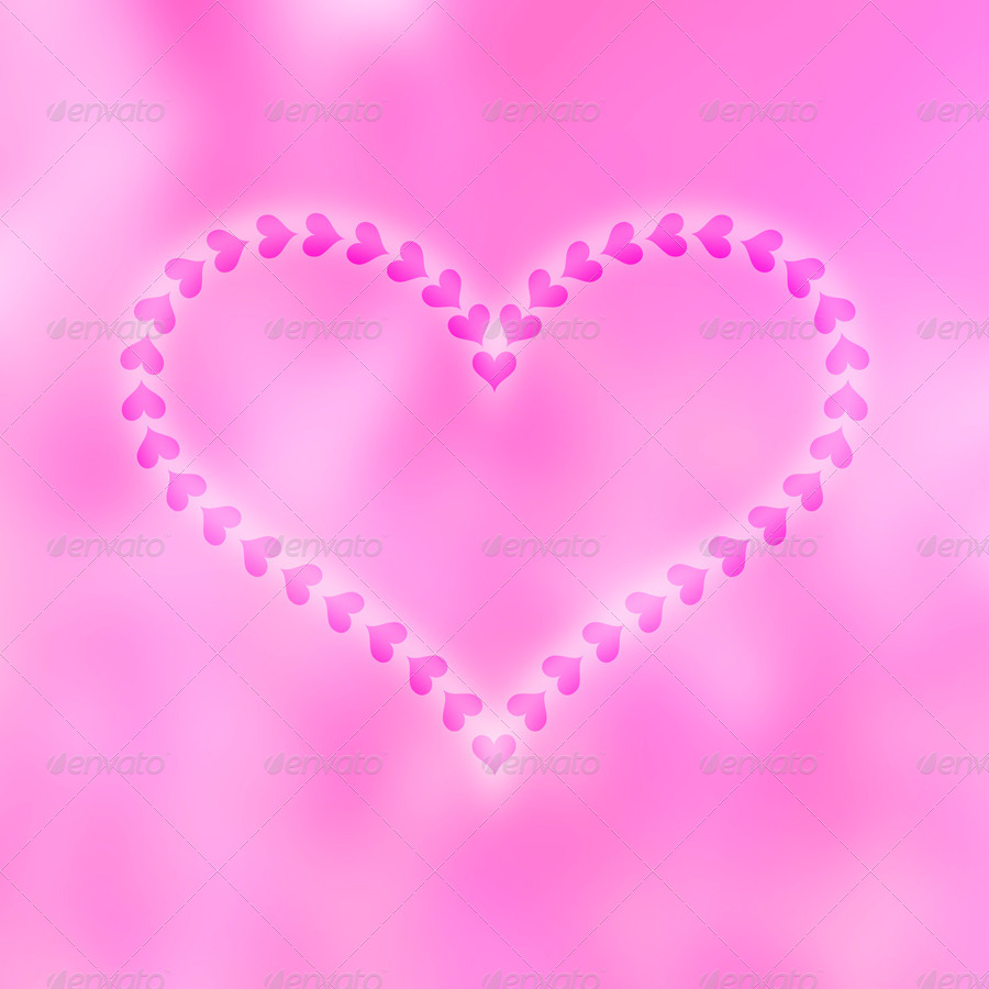 Blurred Valentine’s Day Hearts Backgrounds, Graphics | GraphicRiver