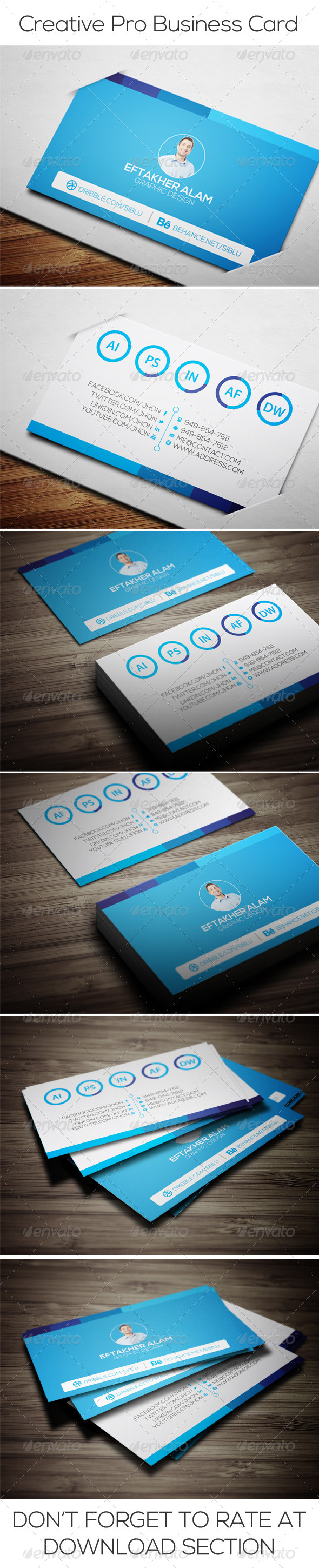 Creative Pro Business Card - Business Cards Print Templates