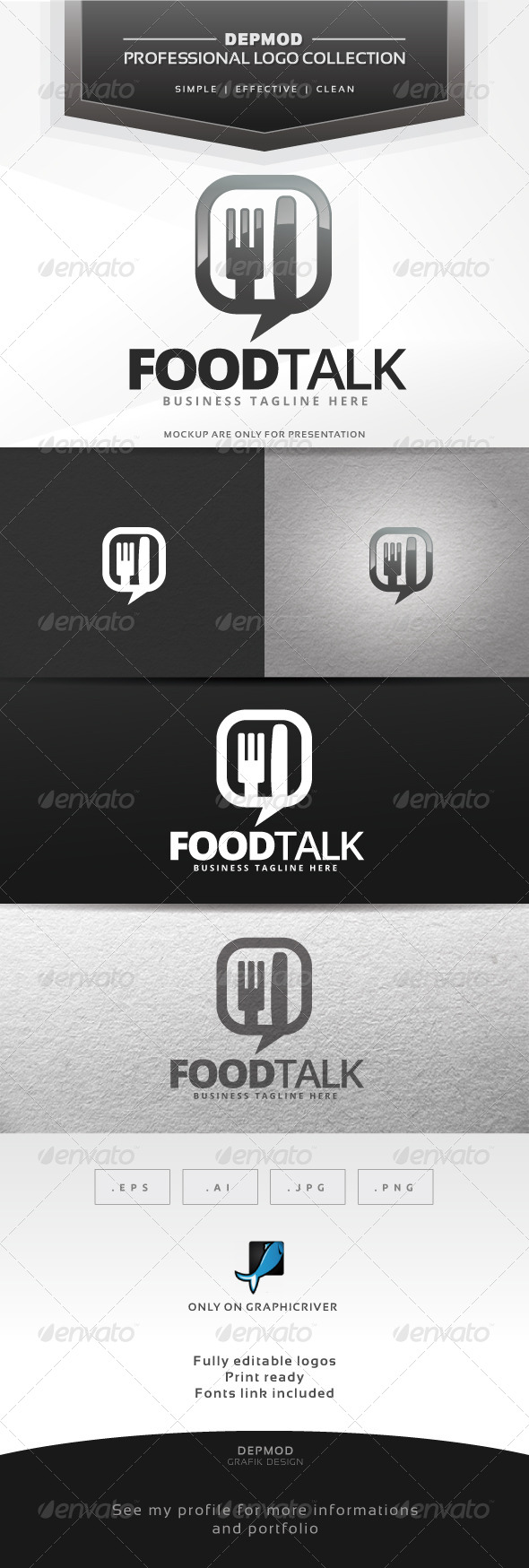 Food Talk V.02 Logo