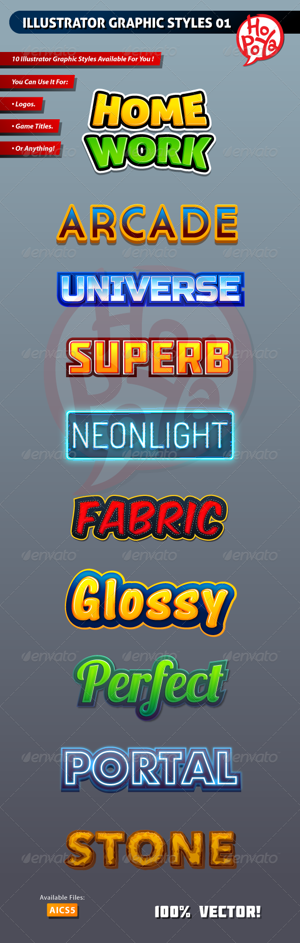 Illustrator Graphic Styles 01 - Styles Illustrator