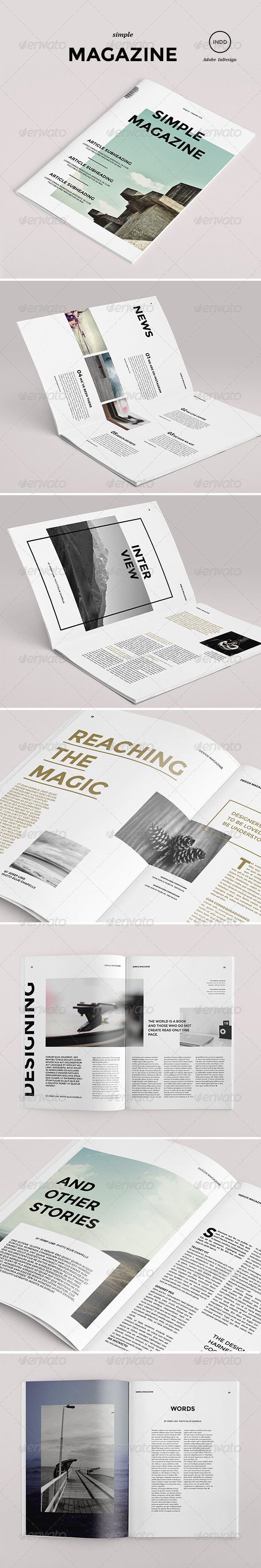  Simple  Magazine  by aercubes GraphicRiver