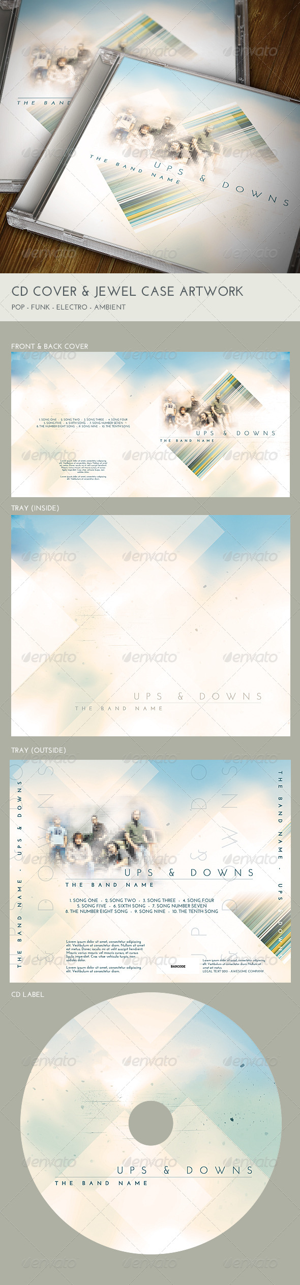 CD Cover and Jewel Case Artwork - CD & DVD Artwork Print Templates