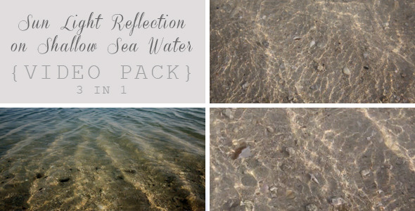 Sun Light Reflection in Sea Water (3 Pack)