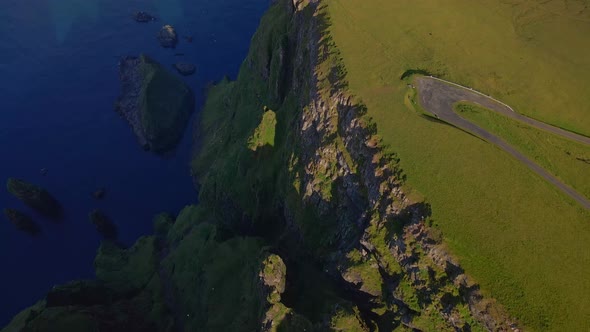 Drone Of High Sea Cliff Beinisvord alt
