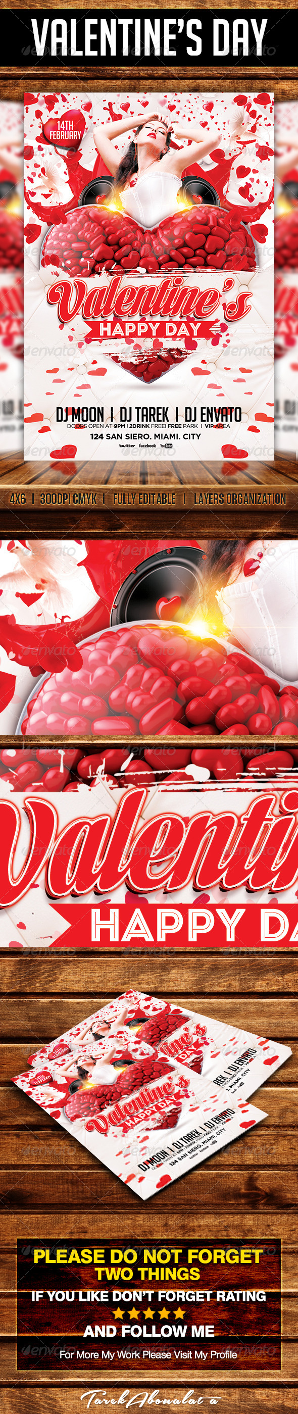 Valentines Day Flyer Template - Clubs & Parties Events