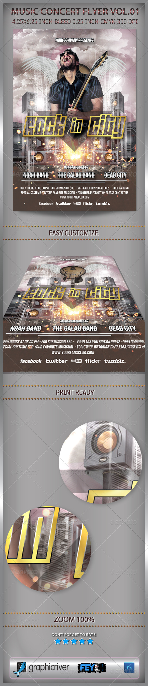 Music Concert Flyer Vol.01 - Concerts Events