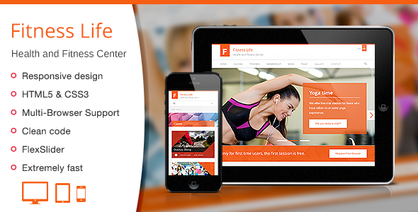 Fitness Life - ThemeForest 6622805