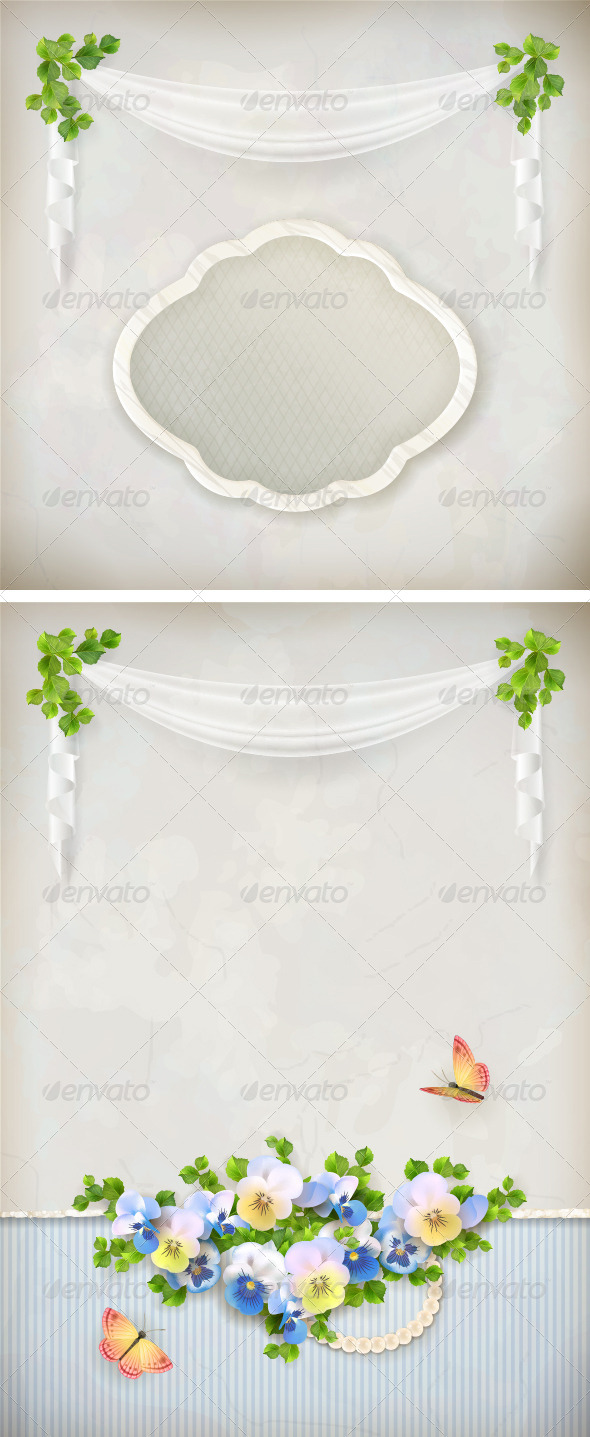 Shabby Chic Romantic Vintage Background - Weddings Seasons/Holidays