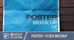 Poster, flyer, table tent mockup