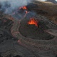 Aerial view Above lava eruption volcano, Mount Fagradalsfjall, Iceland - VideoHive Item for Sale
