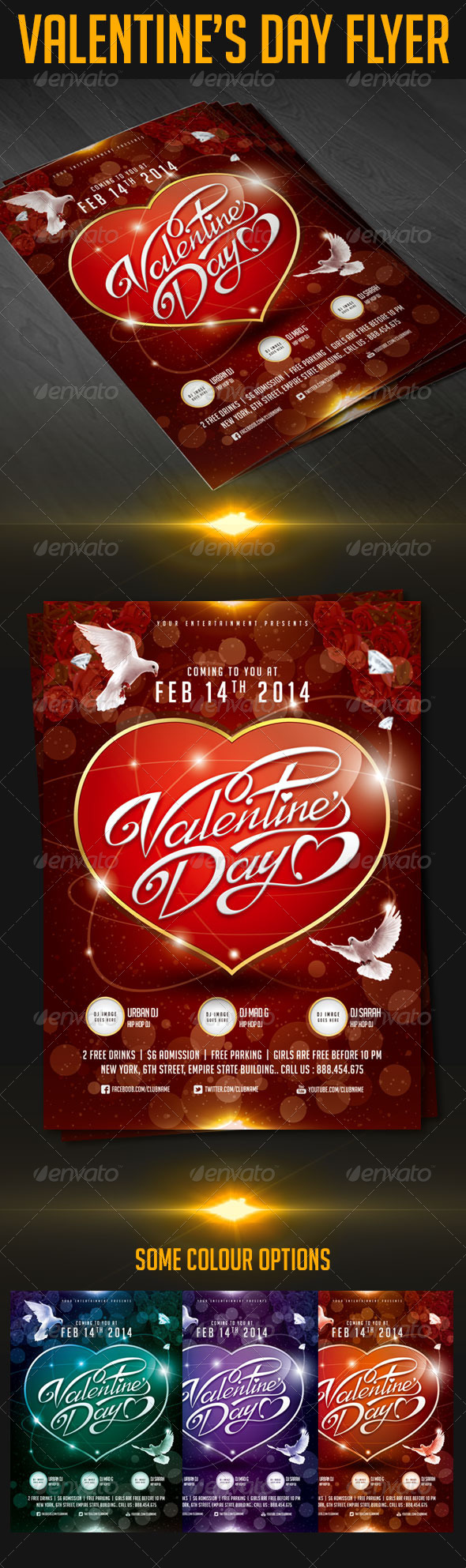 Valentine's Day Flyer - Events Flyers