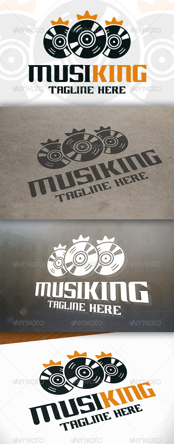 Music King Logo - Objects Logo Templates