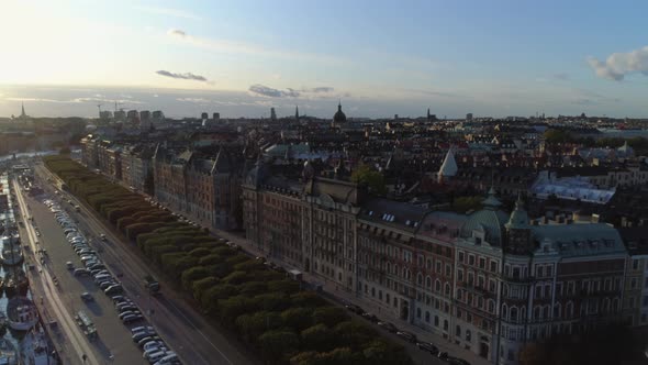 Flying Over Stockholm Strandvägen