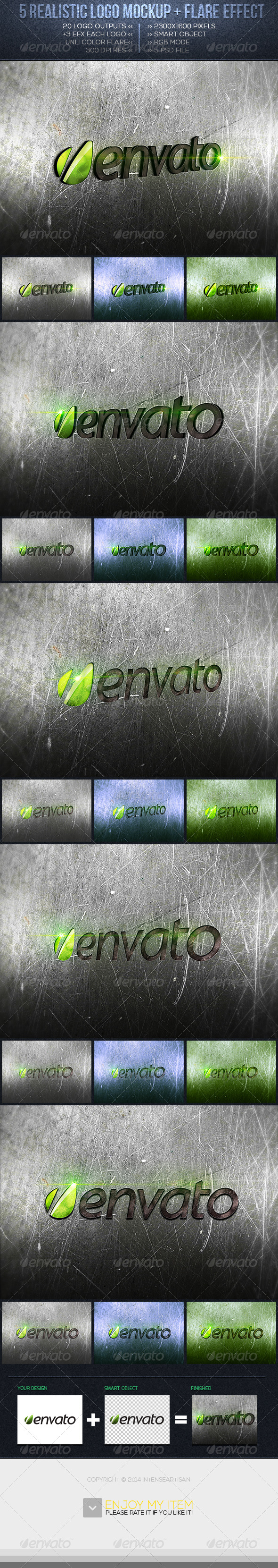 Realistic Logo Mockup Vol.2 - Logo Product Mock-Ups