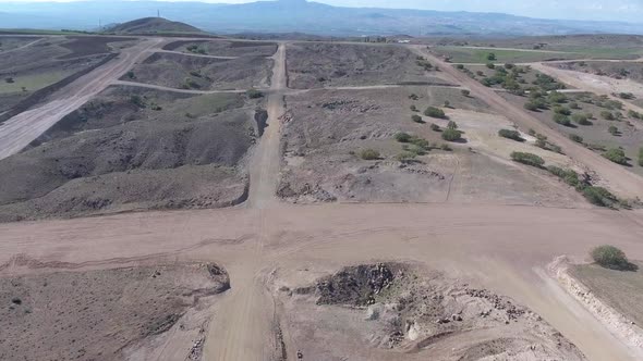 Land Development and Urban City Planning in New Suburban Complex with Developing Infrastructure alt