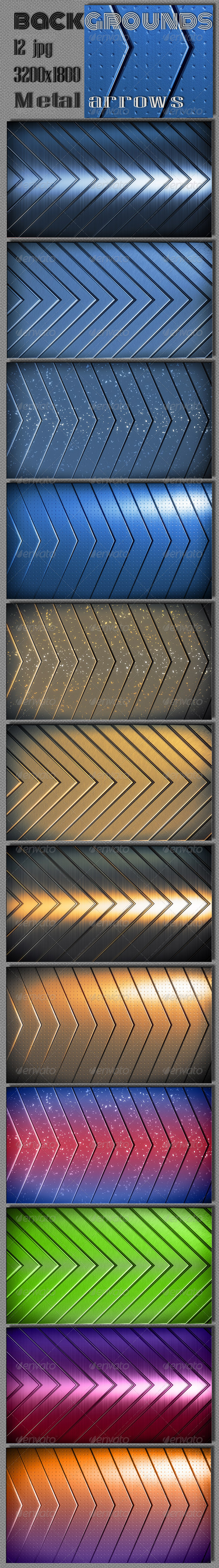 Techno Metal Arrows Backgrounds - Tech / Futuristic Backgrounds