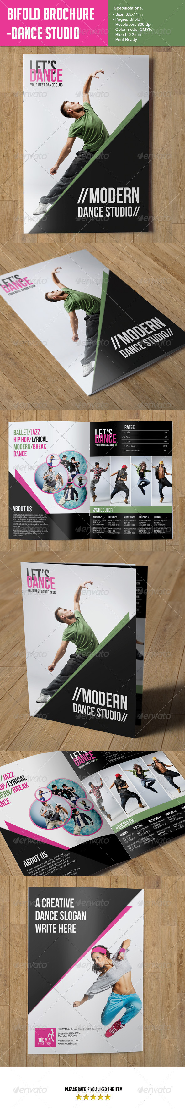 Bifold Brochure-Dance Studio - Corporate Brochures