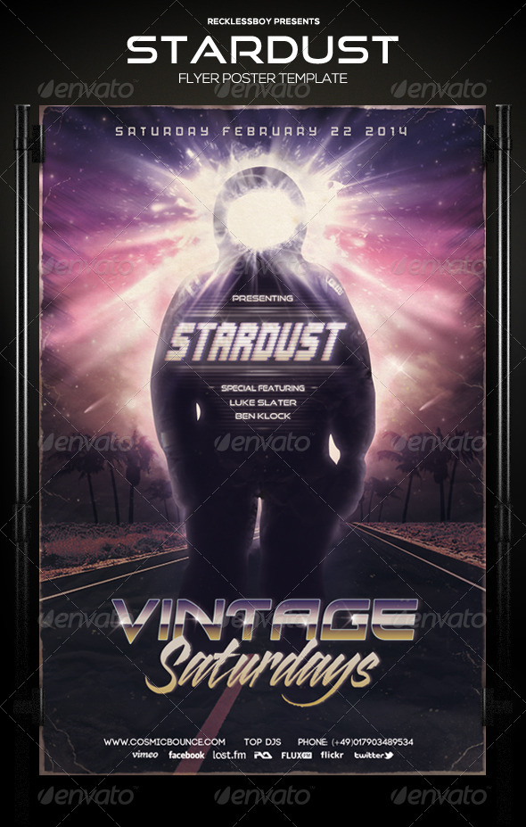 Retro Futuristic Flyer/Poster 2 - Print Templates