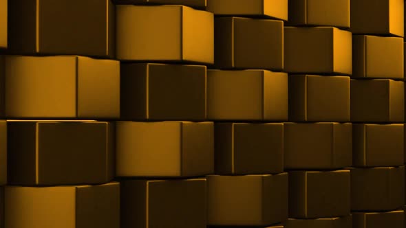 Yellow Rolling Cubes 3D Background alt