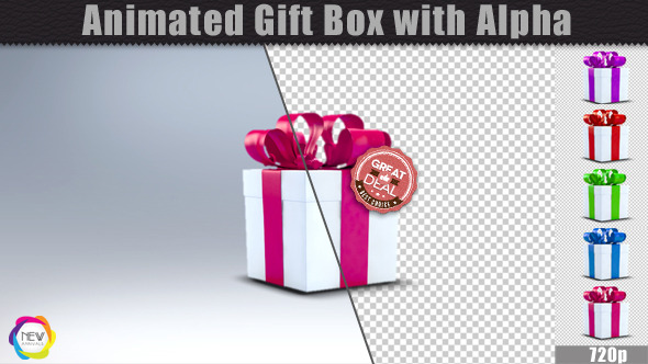 Animated Gift Box With Alpha By Colorpixelstudio13 Videohive