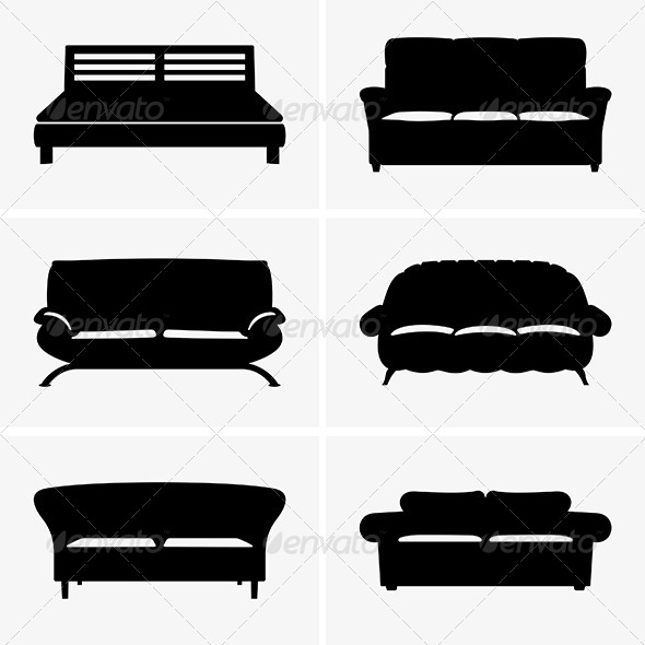 Sofas - Man-made Objects Objects