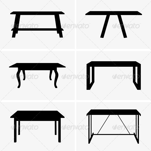 Tables - Man-made Objects Objects