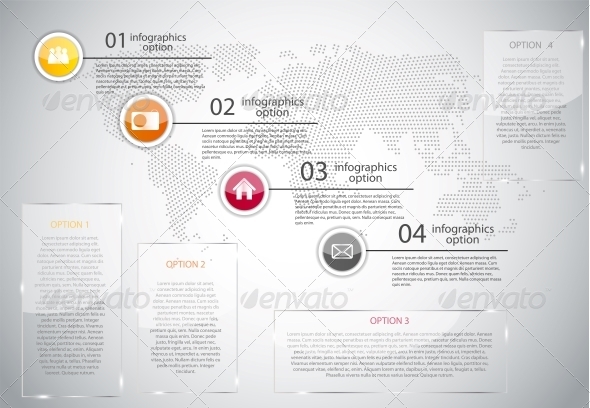 Infographic Business Template Vector Illustration - Web Technology