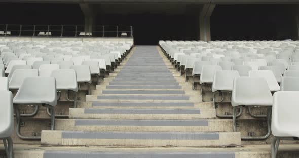 Empty spectators seat in a stadium alt