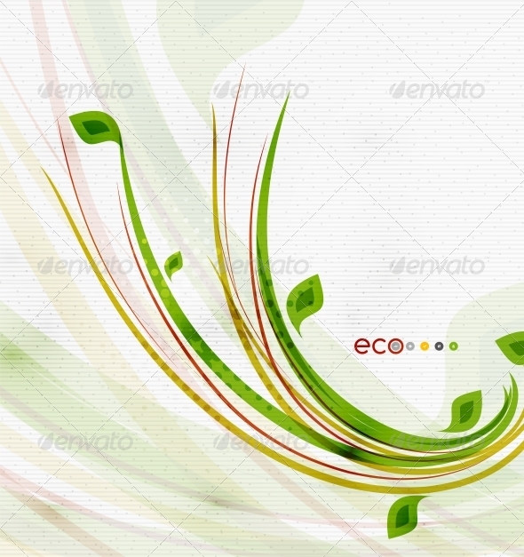 Green Eco Nature Minimal Floral Concept - Flowers & Plants Nature
