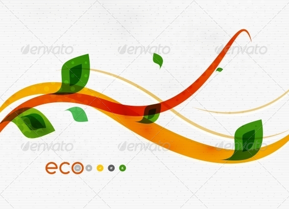 Green Eco Nature Minimal Floral Concept - Flowers & Plants Nature